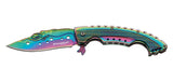 Couteau pliant Boker Magnum Rainbow Mermaid acier 440A lame 95 mm