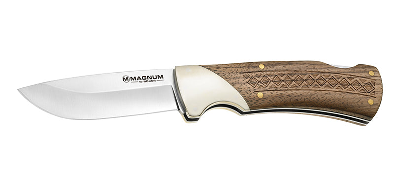 Couteau pliant Boker Magnum Woodcraft acier 440A lame 88 mm lame drop point