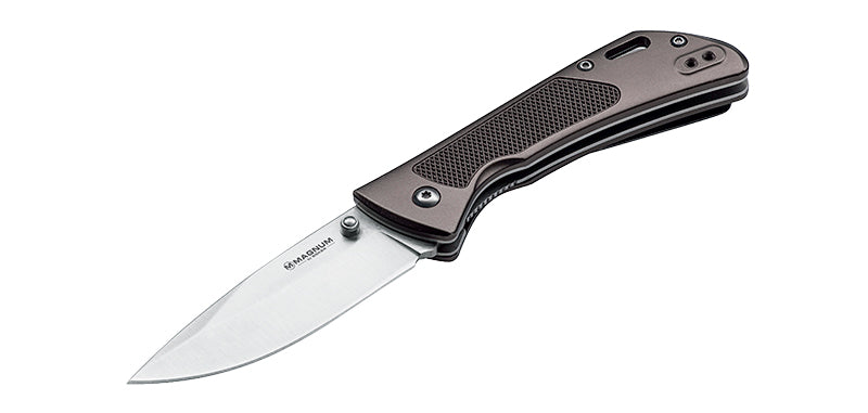 Couteau pliant Boker Magnum Advance Checkering Dark acier 440C (Inox) lame 85 mm