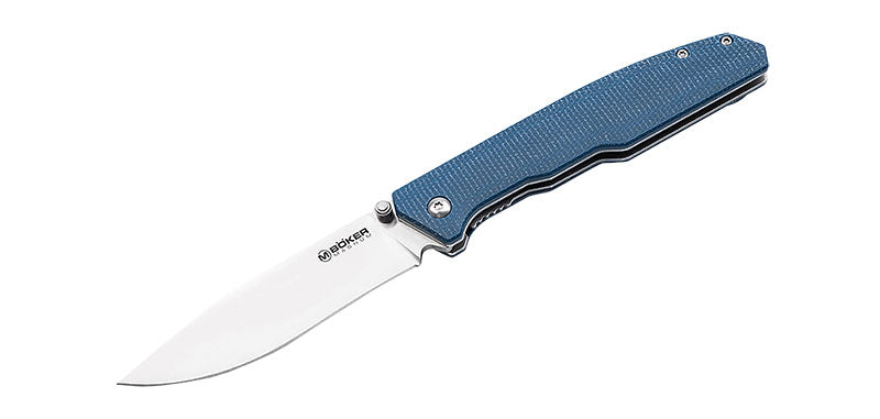 Couteau pliant Boker Magnum Deep Blue Canvas acier 440A lame 90 mm
