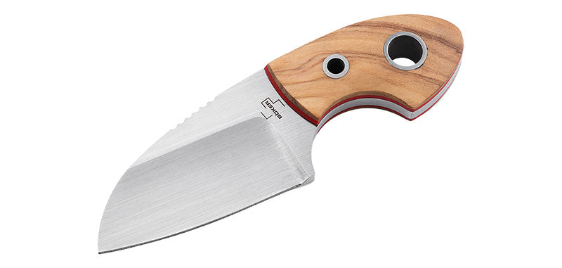 Couteau à lame fixe Boker Magnum Gnome Olive D2 acier D2 lame 56 mm