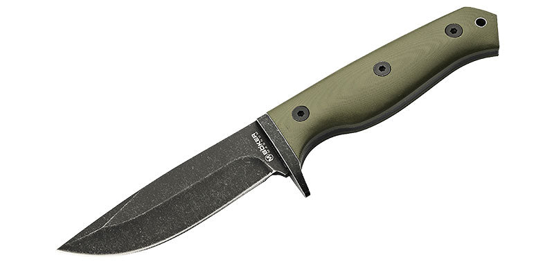 Couteau à lame fixe Boker Magnum Bushcraft Drop acier 440A lame 108 mm