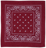 Bandana MFH en coton 55 x 55 cm, carré classique à porter au cou ou sur la tête