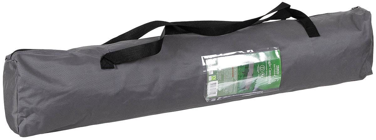 Lit picot MFH à structure aluminium et acier 190 x 75 cm charge 110 kg