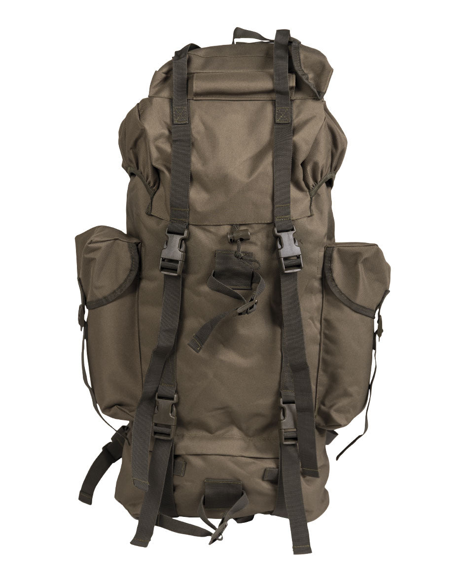 Sac à dos de combat type Bundeswehr Mil-Tec 65 litres en polyester enduit PVC