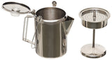 Cafetière à percolateur Fox Outdoor en acier inoxydable 1,5 L pour 9 tasses
