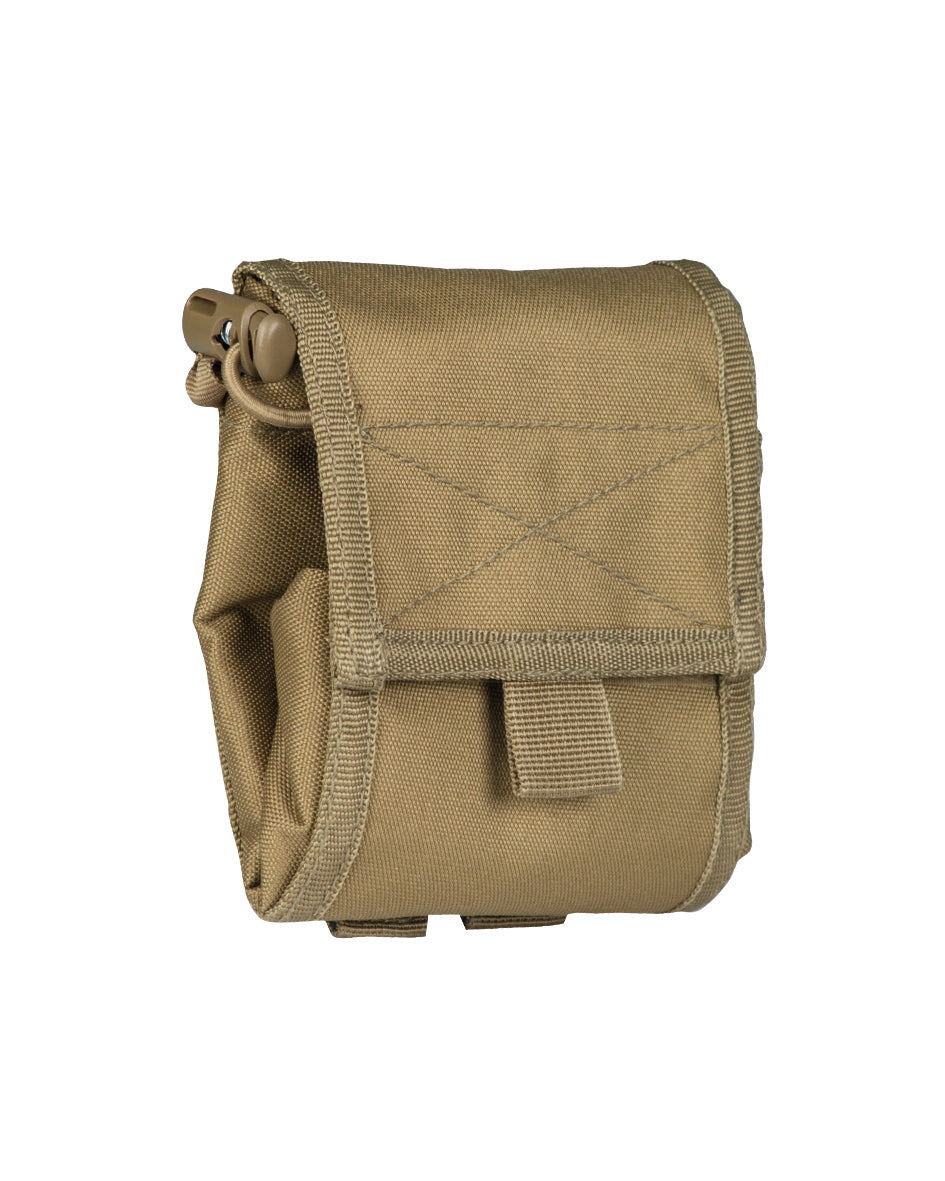 Pochette fourre-tout pliable Mil-Tec en polyester format replié 11 x 4 x 13 cm MOLLE