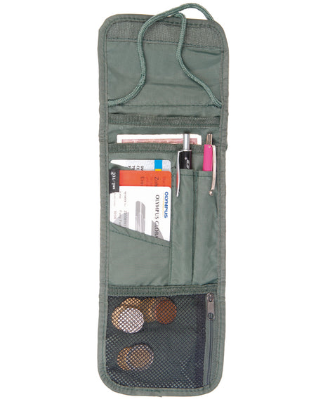 Portefeuille tour de cou Mil-Tec en polyamide 15 x 12,5 cm à huit rangements intérieurs