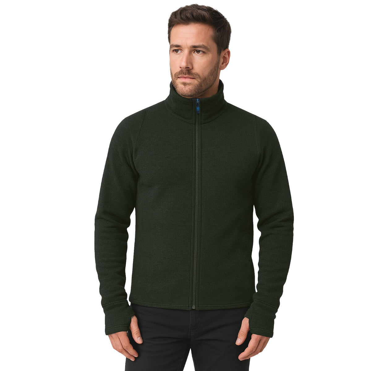 Veste chaude Artica Trek laine Mérinos 400 g/m² col montant à glissière dos allongé