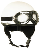 Casque d'entraînement demi-coque Mil-Tec coque ABS calotte EPS avec lunettes