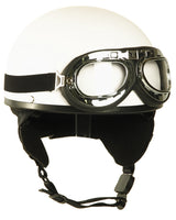 Casque d'entraînement demi-coque Mil-Tec coque ABS calotte EPS avec lunettes