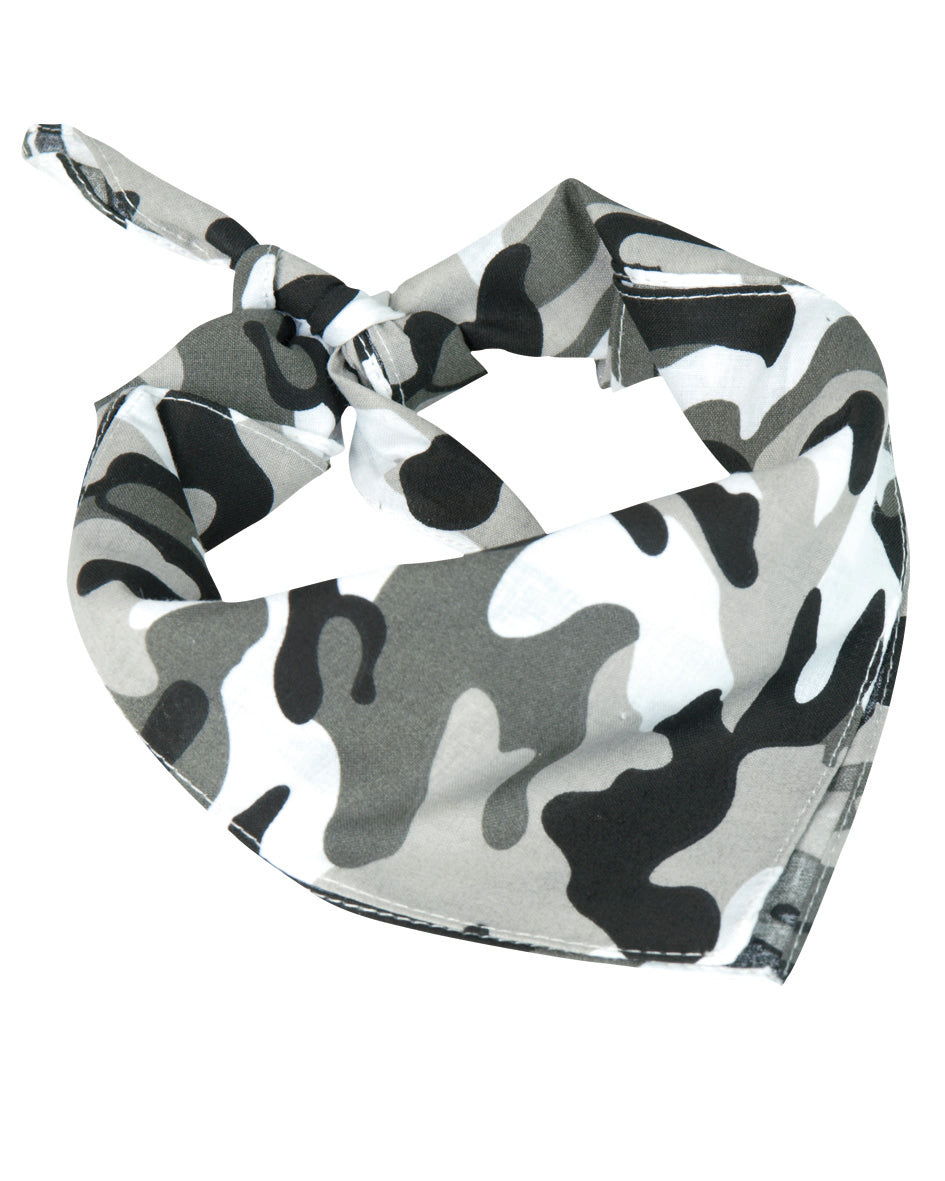 Bandana Mil-Tec en coton 53,5 x 53,5 cm à porter en tour de cou ou en couvre-chef