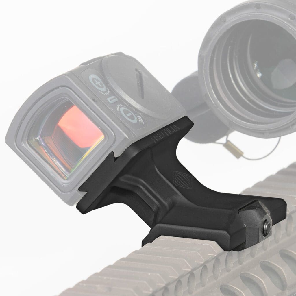 Montage déporté Reptilia Dot Mount réversible pour Aimpoint ACRO et Steiner MPS sur Picatinny