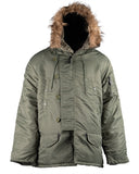 Parka grand froid Mil-Tec US N3B Basic avec capuche fausse fourrure