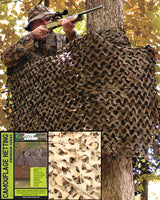 Filet de camouflage Mil-Tec Basic 3 x 6 m en polyester enduit sur trame renforcée 3,8 kg