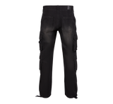 Pantalon cargo Brandit Denim coton-polyester huit poches rapportées et bas à cordon