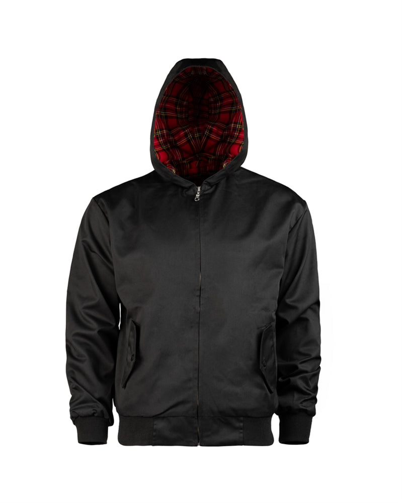 Blouson a capuche Mil-Tec English Style en polyester-coton double avec bords-cotes