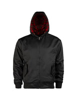 Blouson a capuche Mil-Tec English Style en polyester-coton double avec bords-cotes