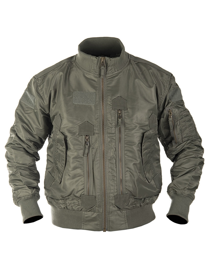 Blouson aviateur US Tactical Mil-Tec en nylon avec surfaces auto-agrippantes