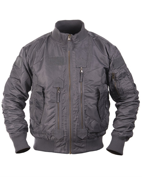 Blouson aviateur US Tactical Mil-Tec en nylon avec surfaces auto-agrippantes