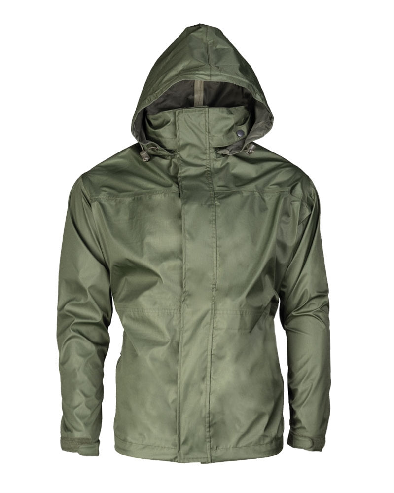 Veste de pluie Mil-Tec 3 couches polyester PU colonne d'eau 5 000 mm respirabilité 5 000 g/m²