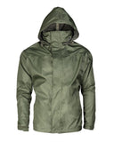 Veste de pluie Mil-Tec 3 couches polyester PU colonne d'eau 5 000 mm respirabilité 5 000 g/m²