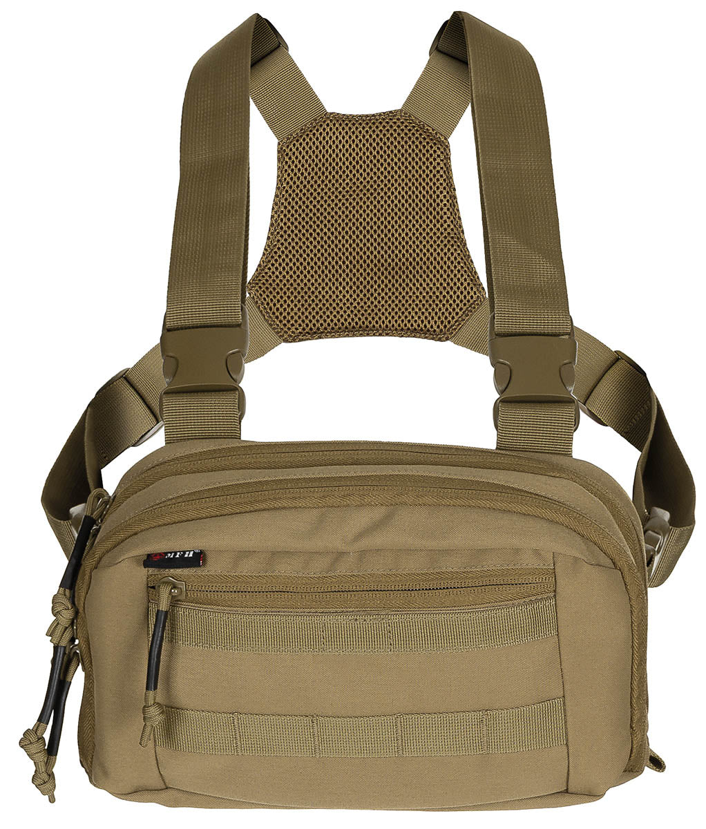Poche ventrale MFH Recon en polyester 700D 27 × 18 × 7 cm à bretelles amovibles