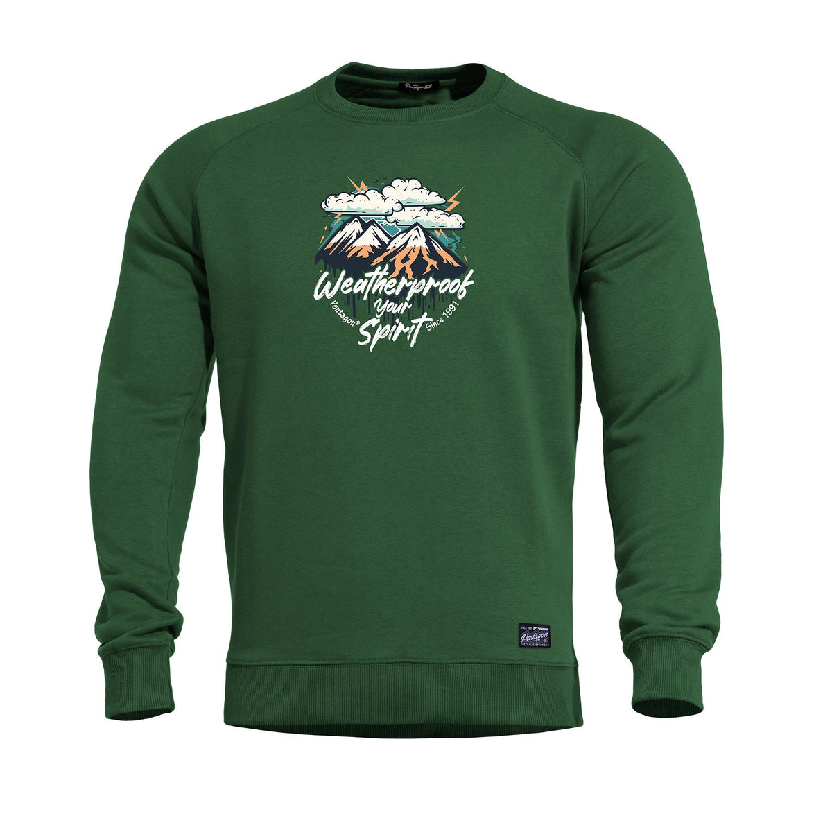Sweat Pentagon Hawk Weatherproof coton-polyester col et poignets élastiques