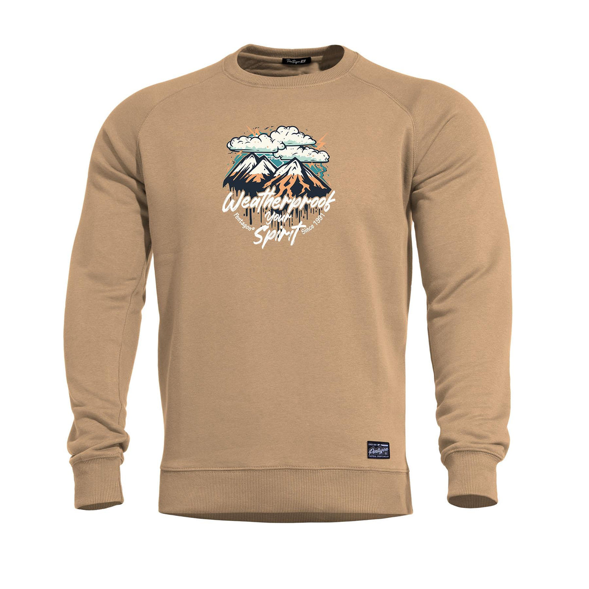 Sweat Pentagon Hawk Weatherproof coton-polyester col et poignets élastiques