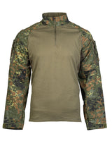Chemise de combat Mil-Tec Tactical 2.0 en coton et ripstop à inserts filet aux aisselles