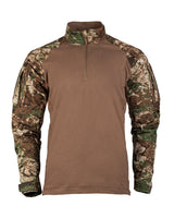 Chemise de combat Mil-Tec Tactical 2.0 en coton et ripstop à inserts filet aux aisselles