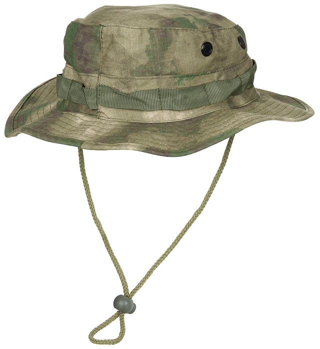 Chapeau de brousse MFH GI Boonie en coton à quatre œillets doublés de filet