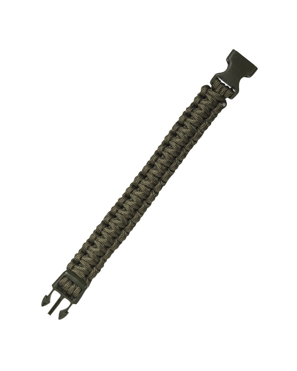 Bracelet paracorde Mil-Tec polyester tressé large fermoir 22 mm corde 400 lb 181 kg