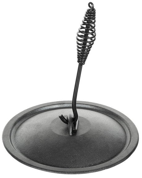 Lève-couvercle Fox Outdoor en fer 26 cm pour marmite en fonte avec œillet