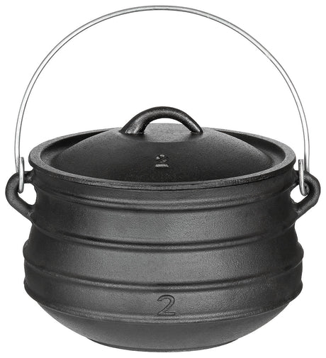 Marmite Fox Outdoor en fonte 5 ou 7 litres à anse rabattable et couvercle