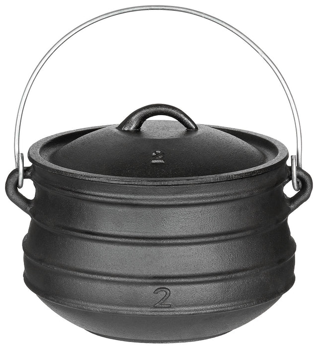 Marmite Fox Outdoor en fonte 5 ou 7 litres à anse rabattable et couvercle