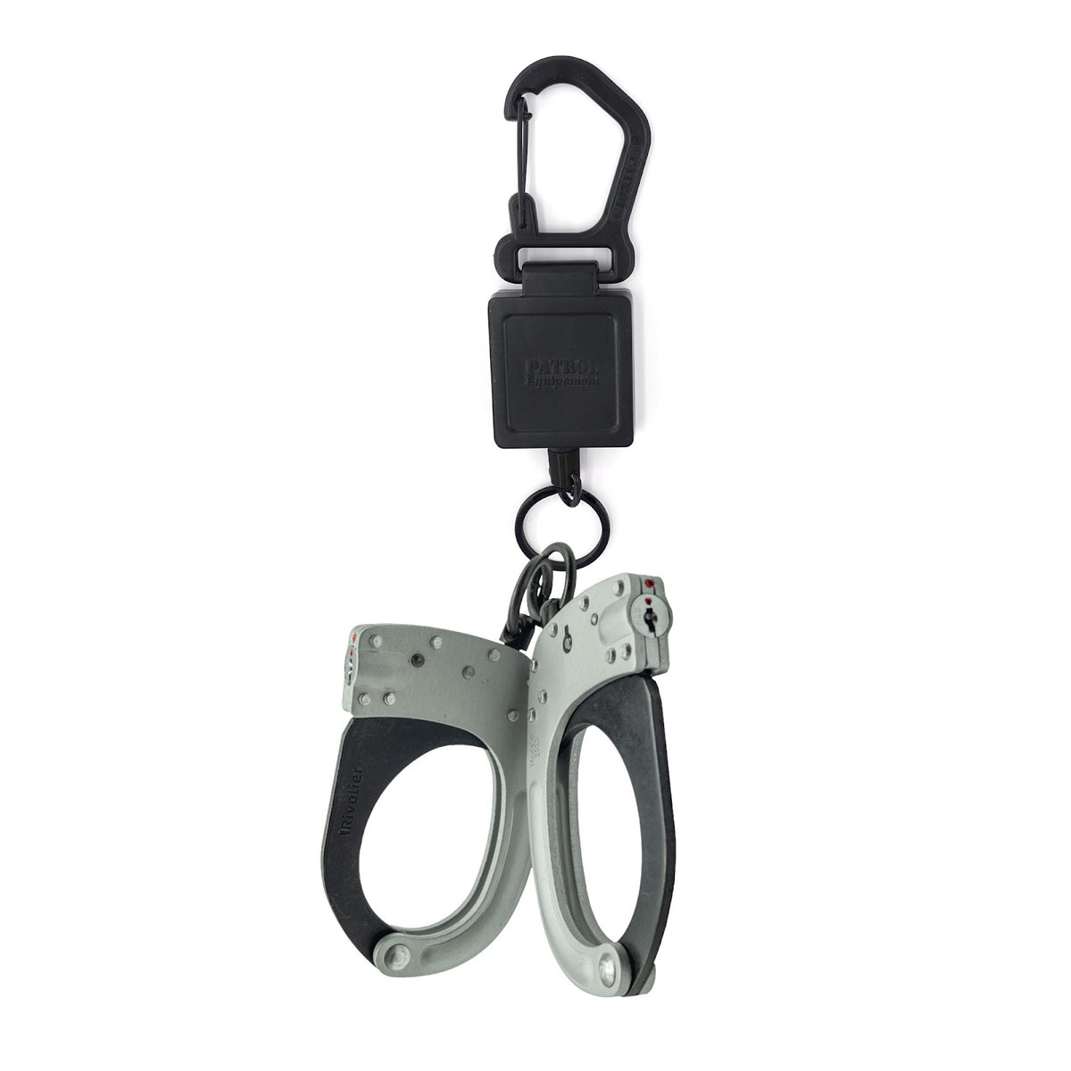 Porte-clés rétractable en alliage de zinc cordon 80 cm rupture testée 32 kg