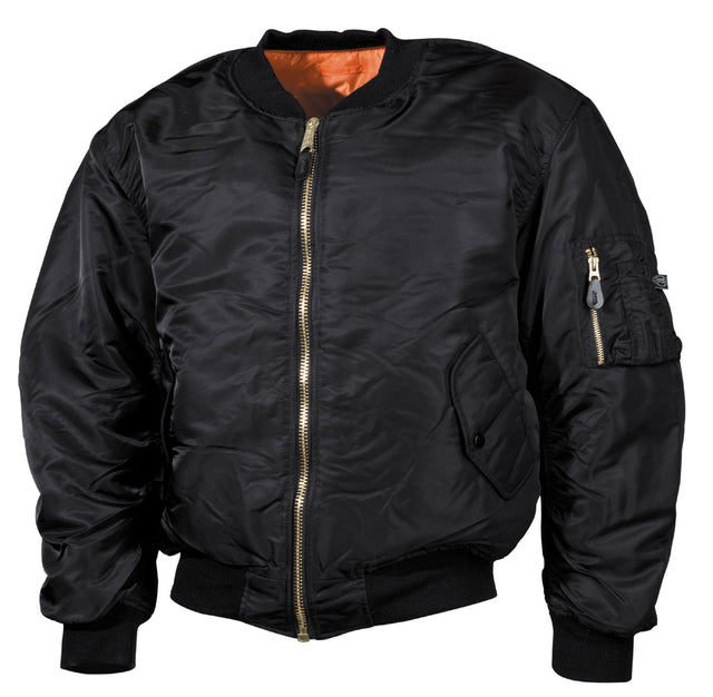 Blouson de vol MFH US MA1 réversible en nylon avec poche de manche grandes tailles