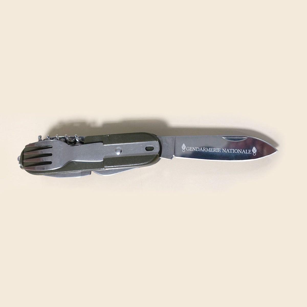 Couteau pliant Patrol Equipement 8 fonctions acier inoxydable lame 8 cm avec étui