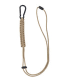 Dragonne Mil-Tec en paracorde 57 cm avec mousqueton aluminium et attache amovible