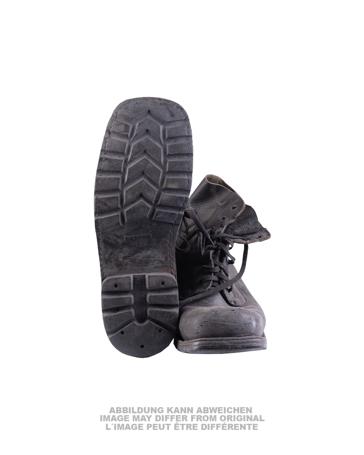 Chaussures à lacets type Wehrmacht à semelle caoutchouc, surplus suédois