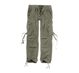 Pantalon Brandit M65 coupe femme en coton ample avec sangles de taille et plis aux genoux