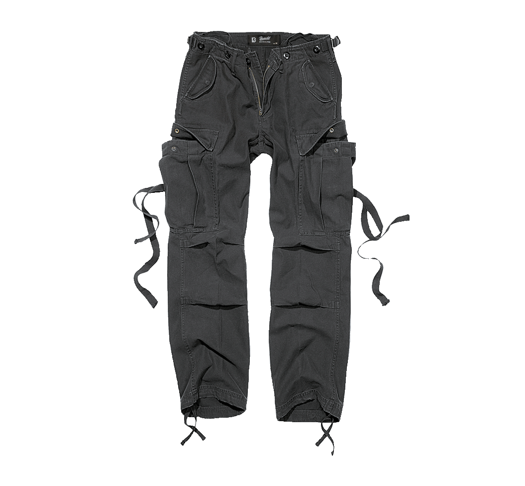 Pantalon Brandit M65 coupe femme en coton ample avec sangles de taille et plis aux genoux