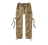 Pantalon Brandit M65 coupe femme en coton ample avec sangles de taille et plis aux genoux