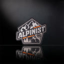 Patch moral Pentagon Alpinist tissé polyester dos auto-agrippant 70 x 61 mm