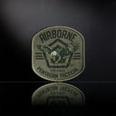 Patch moral Pentagon Airborne tissé polyester dos auto-agrippant carré 65 x 65 mm