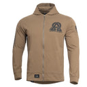 Sweat à capuche Pentagon Agis Instructor Zero en coton peigné 165 g/m² glissière YKK