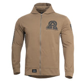 Sweat à capuche Pentagon Agis Instructor Zero en coton peigné 165 g/m² glissière YKK