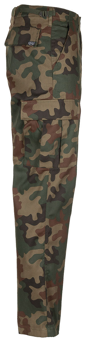 Pantalon de combat US BDU MFH motif AT-digital à glissière polycoton 65/35 six poches