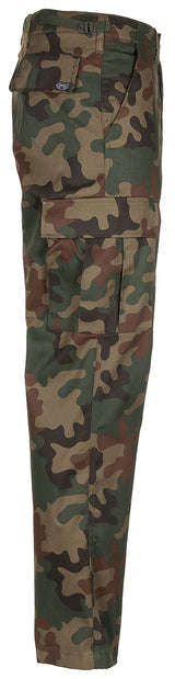 Pantalon de combat US BDU MFH motif AT-digital à glissière polycoton 65/35 six poches